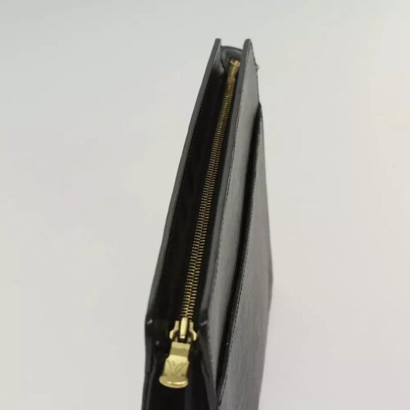 LOUIS VUITTON Epi Pochette Homme Clutch Bag Black M52522 LV Auth th3860 - Picture 6 of 12